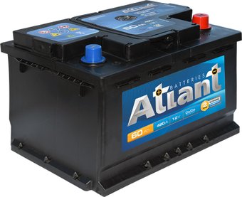 Автомобильный аккумулятор Atlant R+ (60 А·ч)