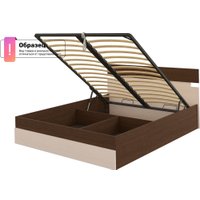 Кровать PROxSON Milton с ПМ 120x190 (дуб шамони светлый 124/черный)