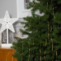 Светодиодная гирлянда Luazon Конский хвост 10 нитей по 1.5 м 5206131 (белый теплый)