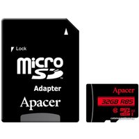 Карта памяти Apacer microSDHC AP32GMCSH10U5-R 32GB (с адаптером)