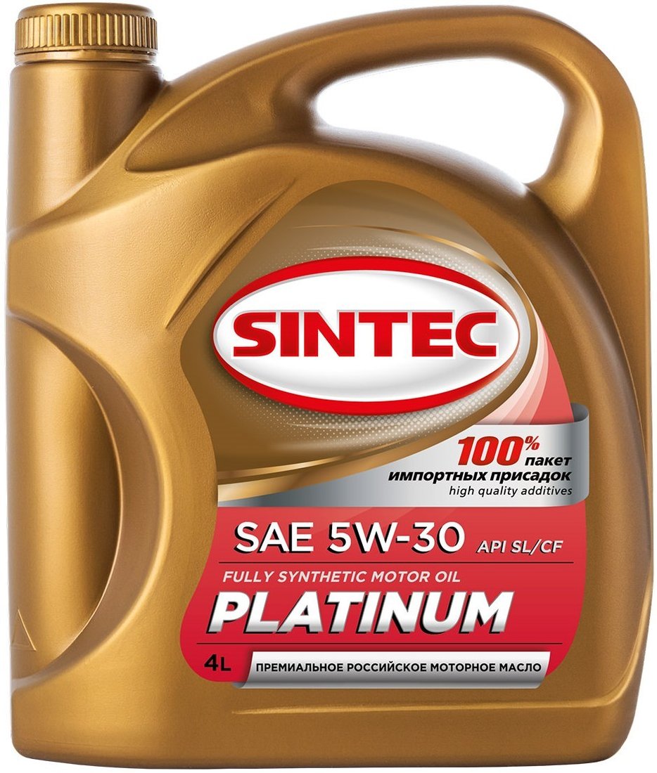 

Моторное масло Sintec Platinum 5W-30 API SL/CF 4л