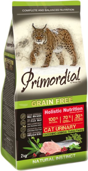

Сухой корм для кошек Primordial GF Adult Urinary Turkey & Herring (Индейка и сельдь) 2 кг