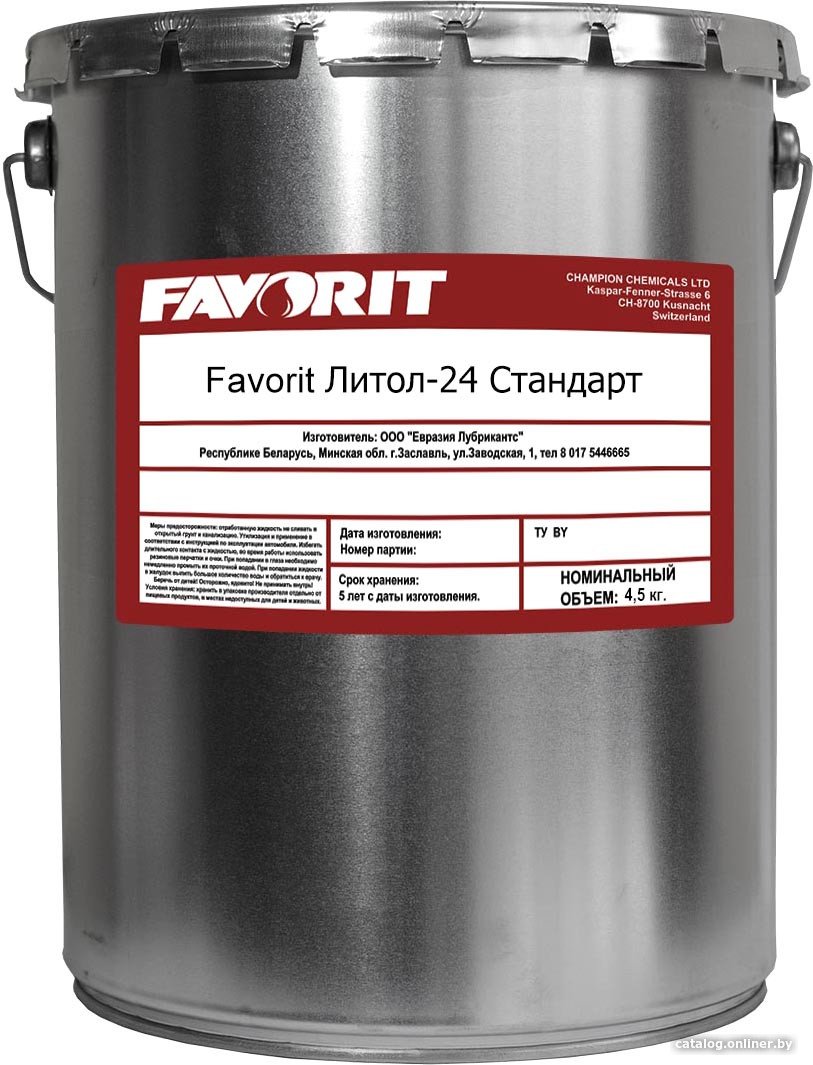 Favorit Литол-24 Стандарт Metal 4.5кг