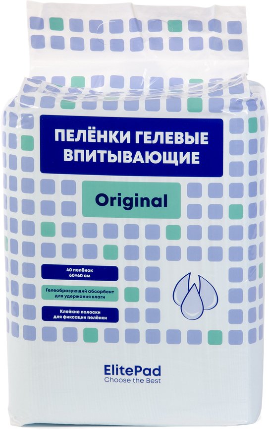 

Одноразовая пеленка ElitePad Original (60x60 см, 40 шт)