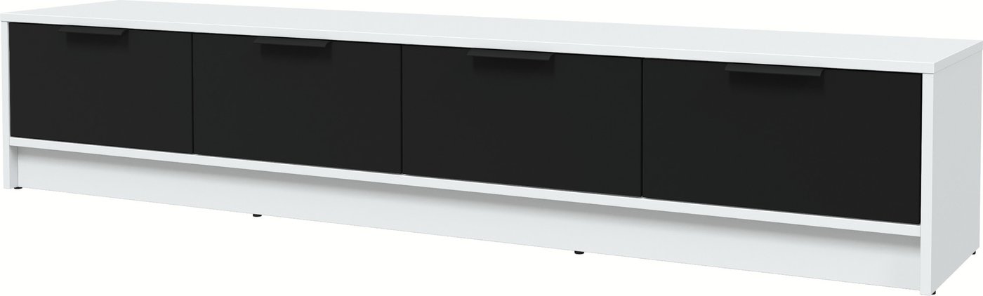 

Тумба Интерлиния ТВ Концепт КТ-ТВ4-35 (черный/белый платинум)