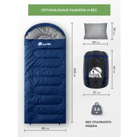 Спальный мешок RSP Outdoors Sleep 450 L RipStop 2024 (синий, 220x75см, молния слева)