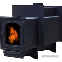 Банная печь ComfortProm Сталь 8мм 16м3, дверь со стеклом