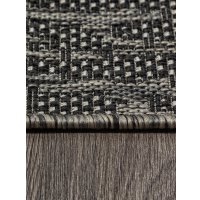 Циновка Merinos Kair S136-OVAL-BLACK-GRAY (1.6х2.3)