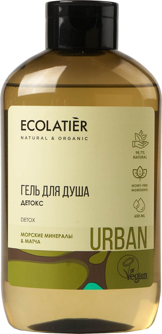 

Ecolatier Гель для душа Urban детокс морские минералы и матча 600 мл