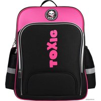 Школьный рюкзак Феникс+ Панда токсик 59280 (черный/розовый)