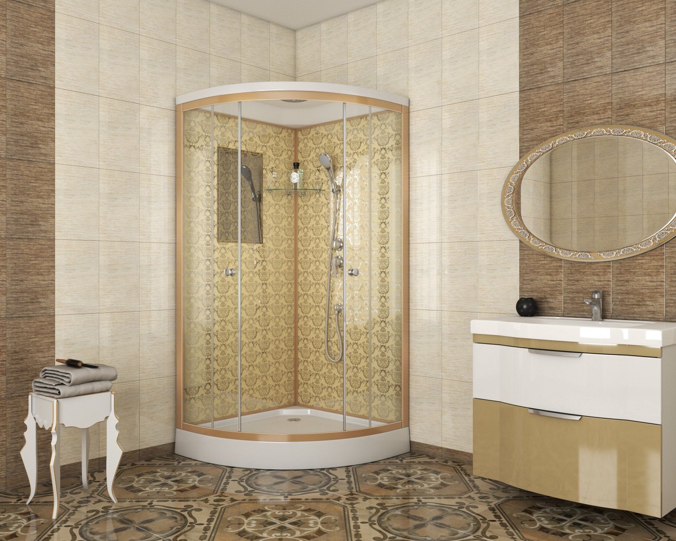 

Душевая кабина Niagara NG-7702G 100x100x210 (прозрачное стекло)
