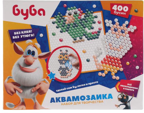 

Набор для создания поделок/игрушек MultiArt Аквамозаика Буба AB400-BUBA3