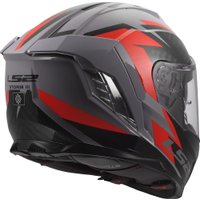 Мотошлем LS2 FF818 Storm III Dynamo (2XL, серый/красный)
