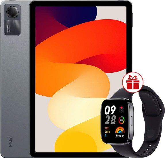 Xiaomi Redmi Pad SE 8GB/256GB wersja międzynarodowa (grafitowa szarość) + smartwatch Xiaomi Redmi Watch 3 (czarny) w promocji