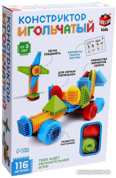 Конструктор Unicon Игольчатый 7598132 (116 эл)
