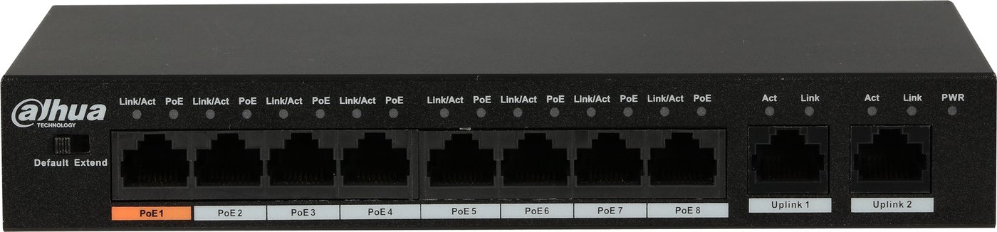 

Неуправляемый коммутатор Dahua DH-PFS3010-8ET-96