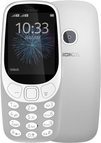 

Кнопочный телефон Nokia 3310 Dual SIM (серый)