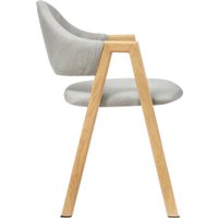 Стул с подлокотниками Mio Tesoro Луна DC-048A (серый/дерево) в Бресте