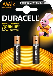 

Батарейка DURACELL AAA 2 шт.