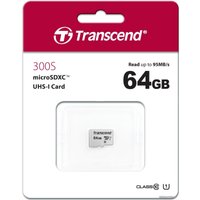 Карта памяти Transcend microSDXC 300S 64GB