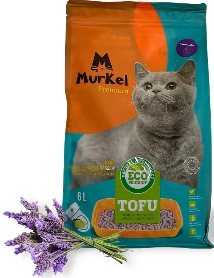 

Наполнитель для туалета MurKel Tofu 6л (лаванда)