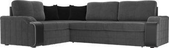 Лига диванов Николь 102976 (левый, велюр, серый)