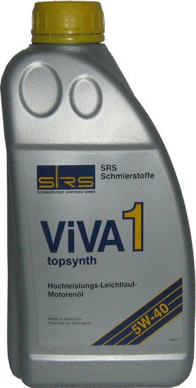 

Моторное масло SRS Viva 1 topsynth 5W-40 1л