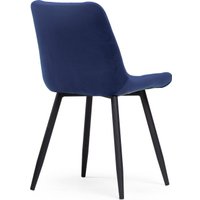Стул Notta Челси (велюр синий/черный)
