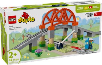 Конструктор LEGO Duplo Железнодорожный мост и пути 10426