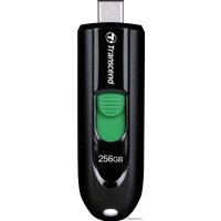 USB Flash Transcend JetFlash 790C 256GB (черный/зеленый)