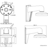 Крепление для камер видеонаблюдения Hikvision DS-1273ZJ-130-TRL