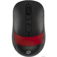 Мышь Оклик 310MW (черный/красный)