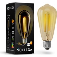 Светодиодная лампочка Voltega Loft Led ST64 6W 2800K E27 5526