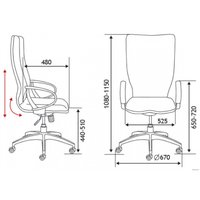 Офисное кресло Norden IQ CX0898H-0-56 (белый/голубой)