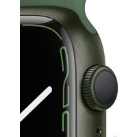 Умные часы Apple Watch Series 7 45 мм (зеленый/зеленый клевер спортивный)