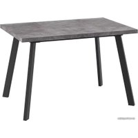 Кухонный стол Мамадома Борг-120 раздвижной 120-160x80 (дымчатая керамика/черный)