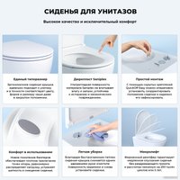 Унитаз подвесной Wellsee Chalice Perfection RimFree 182607001 (чаша, пневмокрышка, глянцевый белый)