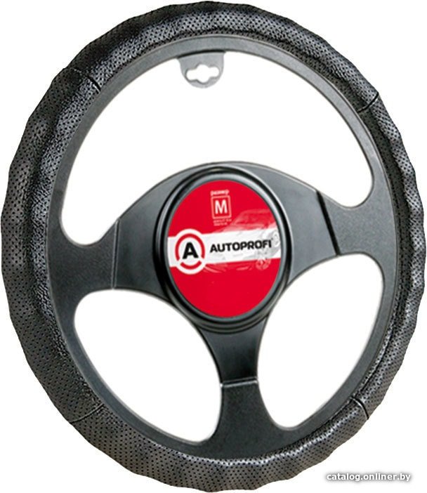 Оплетка на руль Autoprofi AP-396 BK (L) (черный)
