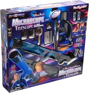 Детский микроскоп, телескоп Eastcolight MP-450 + телескоп 11338