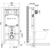 Инсталляция для унитаза Lemark Peneda 9880001