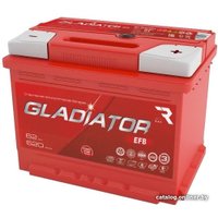 Автомобильный аккумулятор Gladiator EFB 62 R+ (62 А·ч)