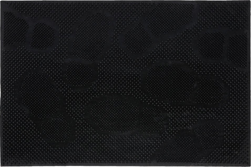 

Придверный коврик Vortex Следы 40x60 22462 (черный)