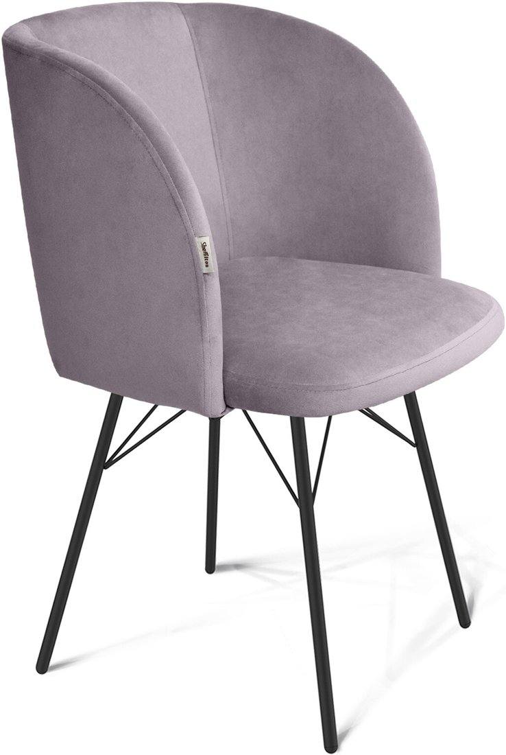 

Стул с подлокотниками Sheffilton SHT-ST33/S64 (сиреневая орхидея/черный муар)