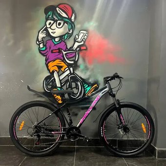 Велосипед Greenland Demetra Pro 26 р.14 2026 (черный/розовый)