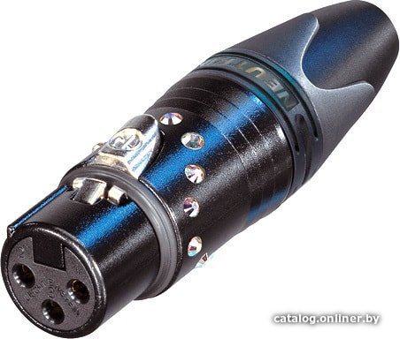 Коннектор Neutrik NC3FXX-B-CRYSTAL