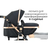 Универсальная коляска Lorelli Alba Classic (3 в 1, черный)