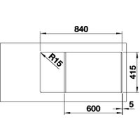 Кухонная мойка Blanco Favum XL 6 S 526082 (черный) в Мозыре