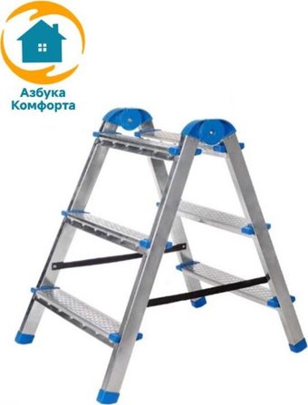Лестница-стремянка AZK TwoSide Pro LDTH-02.03 (3 ступени)