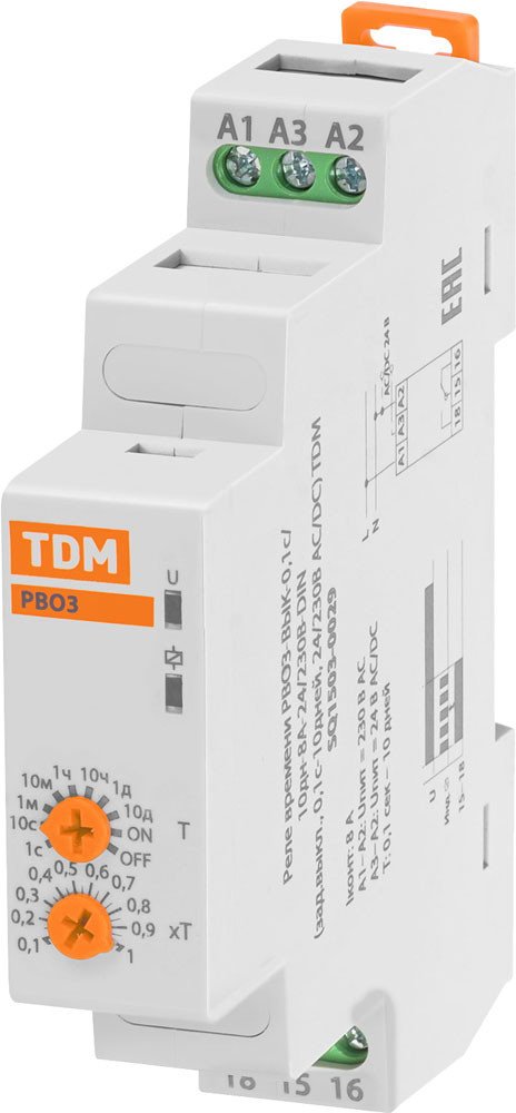 

Реле времени TDM Electric SQ1503-0029