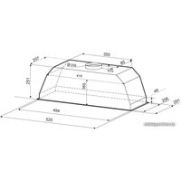 Кухонная вытяжка Krona Ameli 600 white S